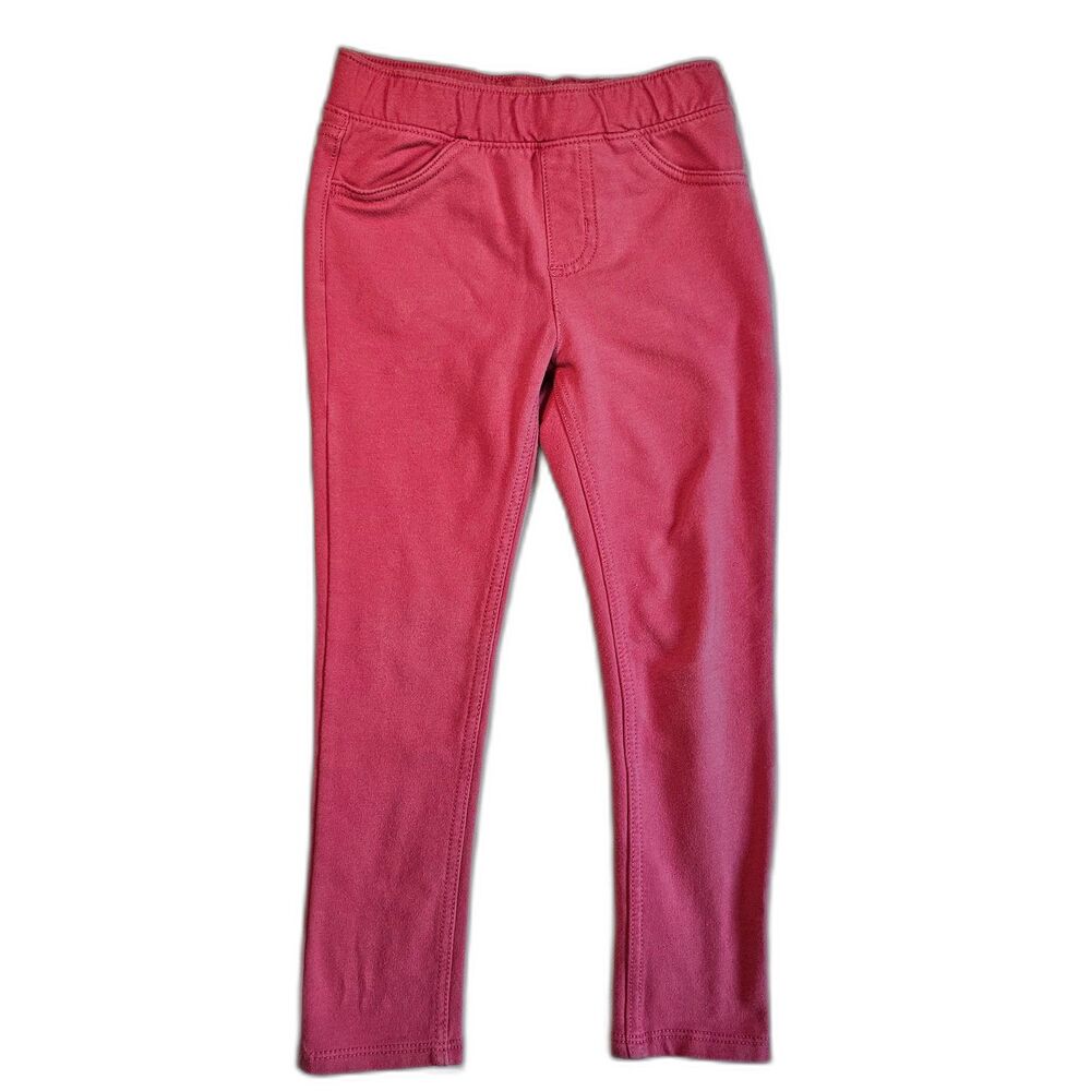 Jumping Beans Girls Pink Cotton Leggings Pants sz 5T